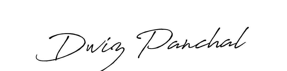 Make a beautiful signature design for name Dwiz Panchal. Use this online signature maker to create a handwritten signature for free. Dwiz Panchal signature style 7 images and pictures png