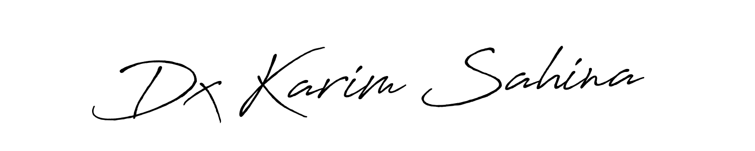 How to make Dx Karim Sahina signature? Antro_Vectra_Bolder is a professional autograph style. Create handwritten signature for Dx Karim Sahina name. Dx Karim Sahina signature style 7 images and pictures png