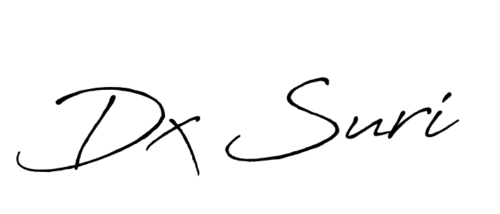 How to make Dx Suri name signature. Use Antro_Vectra_Bolder style for creating short signs online. This is the latest handwritten sign. Dx Suri signature style 7 images and pictures png