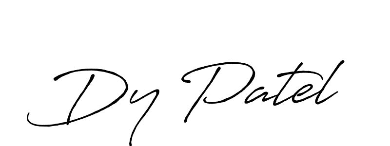 How to make Dy Patel signature? Antro_Vectra_Bolder is a professional autograph style. Create handwritten signature for Dy Patel name. Dy Patel signature style 7 images and pictures png