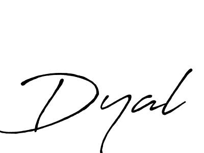 Make a beautiful signature design for name Dyal. With this signature (Antro_Vectra_Bolder) style, you can create a handwritten signature for free. Dyal signature style 7 images and pictures png