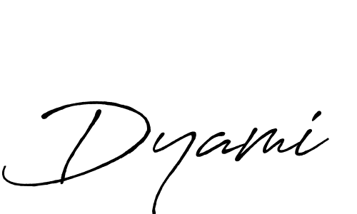 Make a beautiful signature design for name Dyami. With this signature (Antro_Vectra_Bolder) style, you can create a handwritten signature for free. Dyami signature style 7 images and pictures png