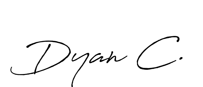 Once you've used our free online signature maker to create your best signature Antro_Vectra_Bolder style, it's time to enjoy all of the benefits that Dyan C. name signing documents. Dyan C. signature style 7 images and pictures png