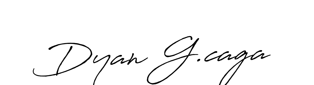 Create a beautiful signature design for name Dyan G.caga. With this signature (Antro_Vectra_Bolder) fonts, you can make a handwritten signature for free. Dyan G.caga signature style 7 images and pictures png