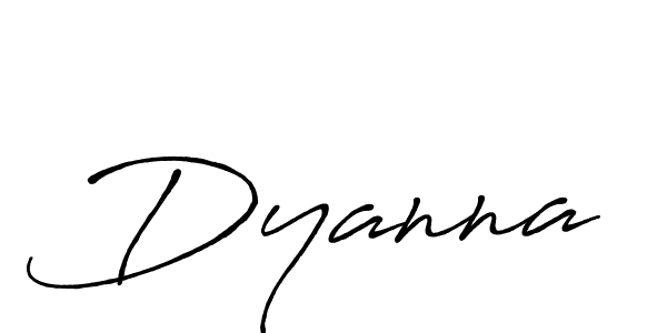 Design your own signature with our free online signature maker. With this signature software, you can create a handwritten (Antro_Vectra_Bolder) signature for name Dyanna. Dyanna signature style 7 images and pictures png