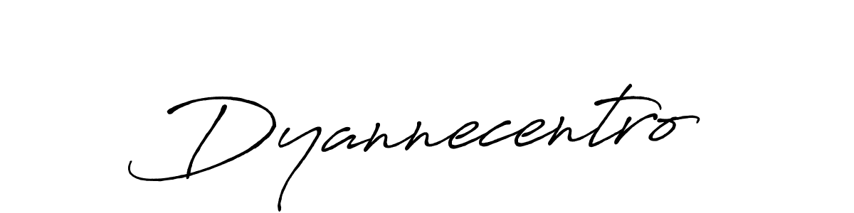 Make a beautiful signature design for name Dyannecentro. With this signature (Antro_Vectra_Bolder) style, you can create a handwritten signature for free. Dyannecentro signature style 7 images and pictures png