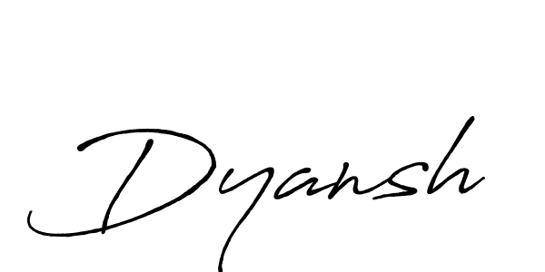 Use a signature maker to create a handwritten signature online. With this signature software, you can design (Antro_Vectra_Bolder) your own signature for name Dyansh. Dyansh signature style 7 images and pictures png