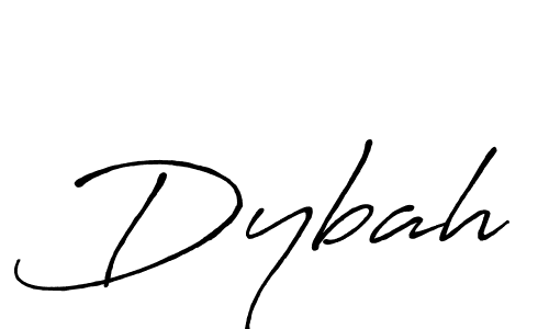 Design your own signature with our free online signature maker. With this signature software, you can create a handwritten (Antro_Vectra_Bolder) signature for name Dybah. Dybah signature style 7 images and pictures png