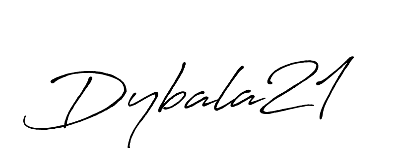 Dybala21 stylish signature style. Best Handwritten Sign (Antro_Vectra_Bolder) for my name. Handwritten Signature Collection Ideas for my name Dybala21. Dybala21 signature style 7 images and pictures png