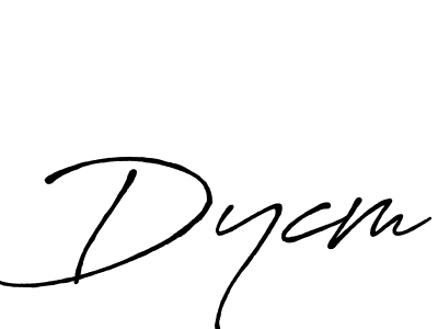 Make a beautiful signature design for name Dycm. With this signature (Antro_Vectra_Bolder) style, you can create a handwritten signature for free. Dycm signature style 7 images and pictures png