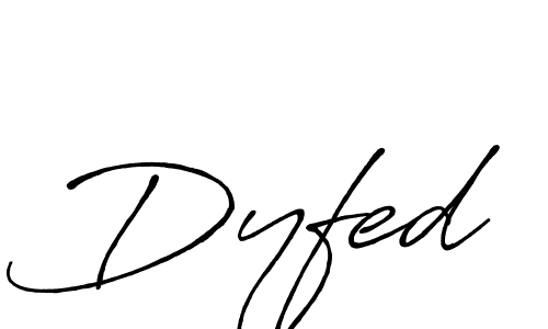 Use a signature maker to create a handwritten signature online. With this signature software, you can design (Antro_Vectra_Bolder) your own signature for name Dyfed. Dyfed signature style 7 images and pictures png
