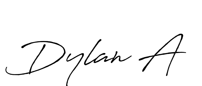 How to make Dylan A name signature. Use Antro_Vectra_Bolder style for creating short signs online. This is the latest handwritten sign. Dylan A signature style 7 images and pictures png