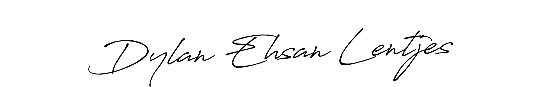 Antro_Vectra_Bolder is a professional signature style that is perfect for those who want to add a touch of class to their signature. It is also a great choice for those who want to make their signature more unique. Get Dylan Ehsan Lentjes name to fancy signature for free. Dylan Ehsan Lentjes signature style 7 images and pictures png