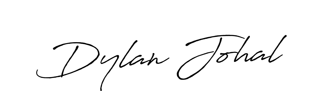 Create a beautiful signature design for name Dylan Johal. With this signature (Antro_Vectra_Bolder) fonts, you can make a handwritten signature for free. Dylan Johal signature style 7 images and pictures png