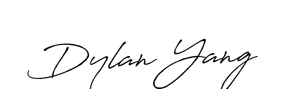 Dylan Yang stylish signature style. Best Handwritten Sign (Antro_Vectra_Bolder) for my name. Handwritten Signature Collection Ideas for my name Dylan Yang. Dylan Yang signature style 7 images and pictures png