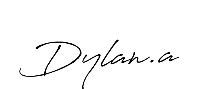 How to make Dylan.a signature? Antro_Vectra_Bolder is a professional autograph style. Create handwritten signature for Dylan.a name. Dylan.a signature style 7 images and pictures png