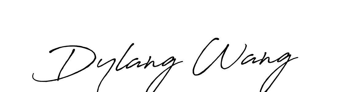 You should practise on your own different ways (Antro_Vectra_Bolder) to write your name (Dylang Wang) in signature. don't let someone else do it for you. Dylang Wang signature style 7 images and pictures png