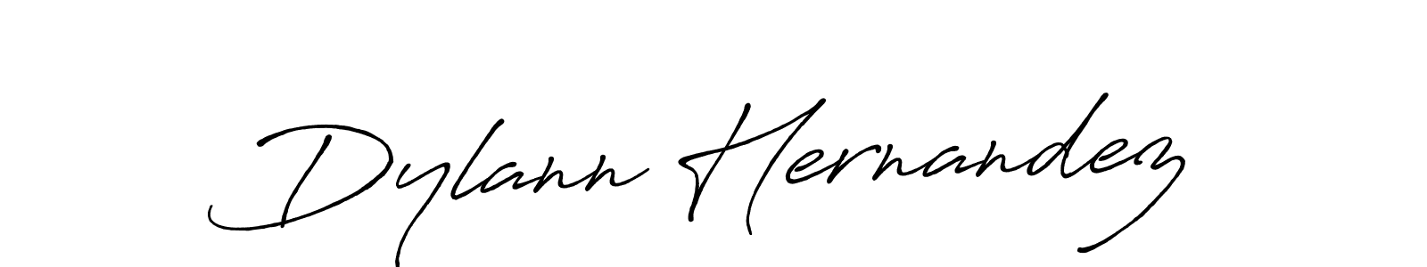 Make a beautiful signature design for name Dylann Hernandez. With this signature (Antro_Vectra_Bolder) style, you can create a handwritten signature for free. Dylann Hernandez signature style 7 images and pictures png