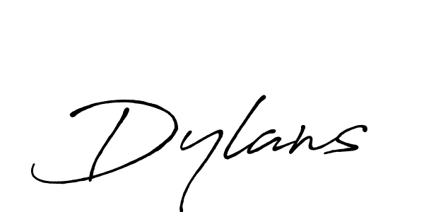 Make a beautiful signature design for name Dylans. With this signature (Antro_Vectra_Bolder) style, you can create a handwritten signature for free. Dylans signature style 7 images and pictures png