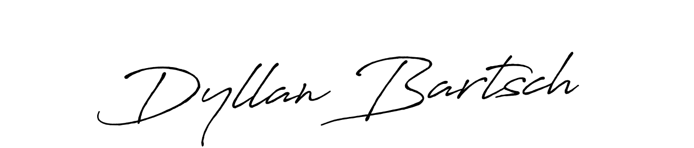 Make a beautiful signature design for name Dyllan Bartsch. With this signature (Antro_Vectra_Bolder) style, you can create a handwritten signature for free. Dyllan Bartsch signature style 7 images and pictures png