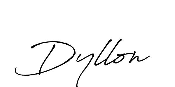 Use a signature maker to create a handwritten signature online. With this signature software, you can design (Antro_Vectra_Bolder) your own signature for name Dyllon. Dyllon signature style 7 images and pictures png