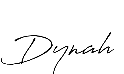 Use a signature maker to create a handwritten signature online. With this signature software, you can design (Antro_Vectra_Bolder) your own signature for name Dynah. Dynah signature style 7 images and pictures png