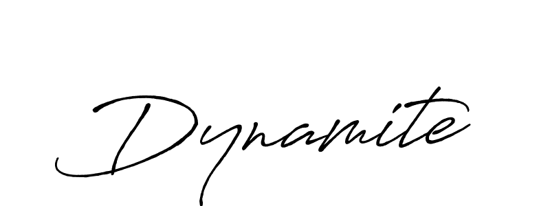 Dynamite stylish signature style. Best Handwritten Sign (Antro_Vectra_Bolder) for my name. Handwritten Signature Collection Ideas for my name Dynamite. Dynamite signature style 7 images and pictures png