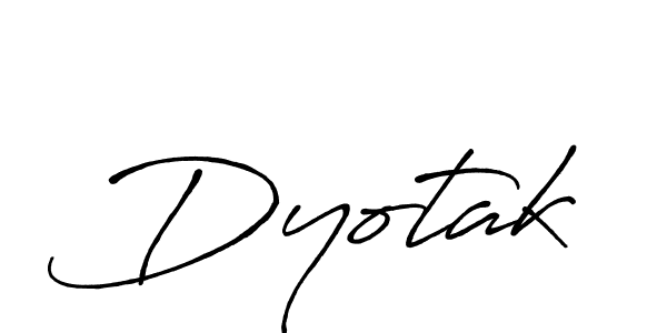 Dyotak stylish signature style. Best Handwritten Sign (Antro_Vectra_Bolder) for my name. Handwritten Signature Collection Ideas for my name Dyotak. Dyotak signature style 7 images and pictures png