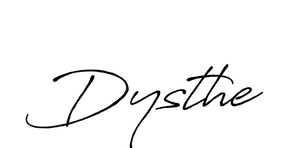 Make a beautiful signature design for name Dysthe. With this signature (Antro_Vectra_Bolder) style, you can create a handwritten signature for free. Dysthe signature style 7 images and pictures png
