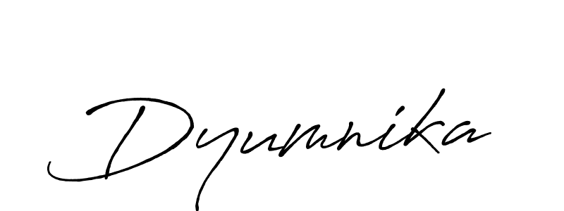 How to make Dyumnika signature? Antro_Vectra_Bolder is a professional autograph style. Create handwritten signature for Dyumnika name. Dyumnika signature style 7 images and pictures png