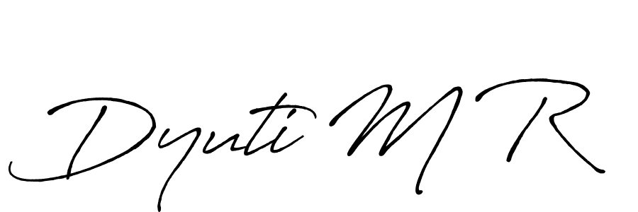 Make a beautiful signature design for name Dyuti M R. Use this online signature maker to create a handwritten signature for free. Dyuti M R signature style 7 images and pictures png