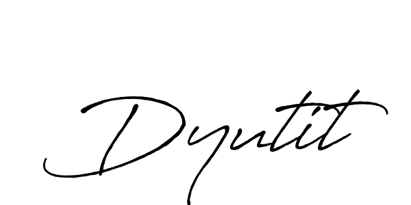 Make a beautiful signature design for name Dyutit. With this signature (Antro_Vectra_Bolder) style, you can create a handwritten signature for free. Dyutit signature style 7 images and pictures png