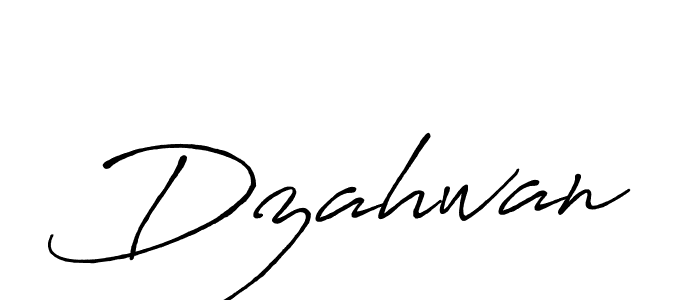 Use a signature maker to create a handwritten signature online. With this signature software, you can design (Antro_Vectra_Bolder) your own signature for name Dzahwan. Dzahwan signature style 7 images and pictures png