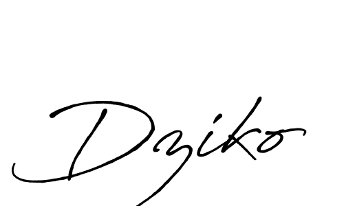 Once you've used our free online signature maker to create your best signature Antro_Vectra_Bolder style, it's time to enjoy all of the benefits that Dziko name signing documents. Dziko signature style 7 images and pictures png