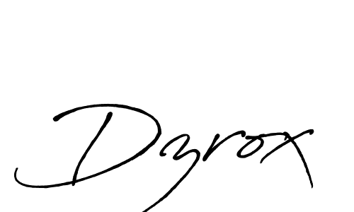 How to make Dzrox signature? Antro_Vectra_Bolder is a professional autograph style. Create handwritten signature for Dzrox name. Dzrox signature style 7 images and pictures png