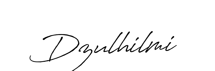 How to make Dzulhilmi signature? Antro_Vectra_Bolder is a professional autograph style. Create handwritten signature for Dzulhilmi name. Dzulhilmi signature style 7 images and pictures png