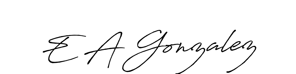 This is the best signature style for the E A Gonzalez name. Also you like these signature font (Antro_Vectra_Bolder). Mix name signature. E A Gonzalez signature style 7 images and pictures png