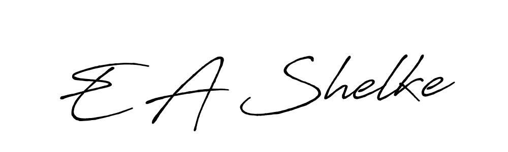 Also You can easily find your signature by using the search form. We will create E A Shelke name handwritten signature images for you free of cost using Antro_Vectra_Bolder sign style. E A Shelke signature style 7 images and pictures png