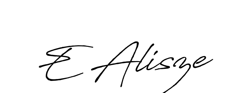 Design your own signature with our free online signature maker. With this signature software, you can create a handwritten (Antro_Vectra_Bolder) signature for name E Alisze. E Alisze signature style 7 images and pictures png