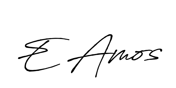 E Amos stylish signature style. Best Handwritten Sign (Antro_Vectra_Bolder) for my name. Handwritten Signature Collection Ideas for my name E Amos. E Amos signature style 7 images and pictures png