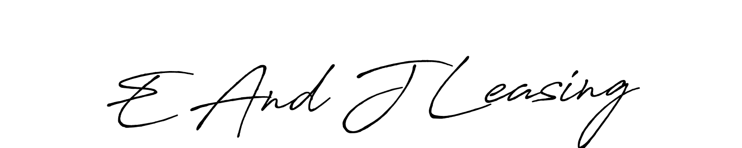 Make a beautiful signature design for name E And J Leasing. Use this online signature maker to create a handwritten signature for free. E And J Leasing signature style 7 images and pictures png