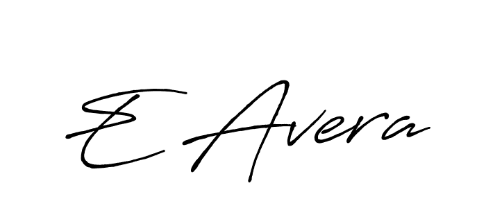 Make a beautiful signature design for name E Avera. With this signature (Antro_Vectra_Bolder) style, you can create a handwritten signature for free. E Avera signature style 7 images and pictures png