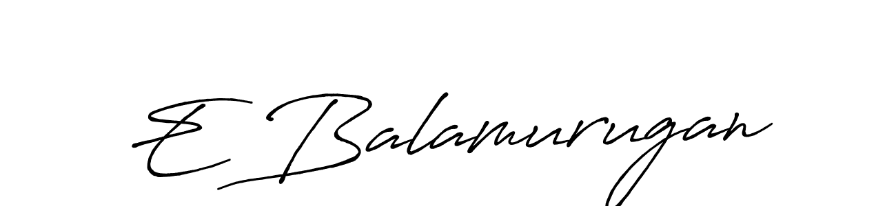 Similarly Antro_Vectra_Bolder is the best handwritten signature design. Signature creator online .You can use it as an online autograph creator for name E Balamurugan. E Balamurugan signature style 7 images and pictures png