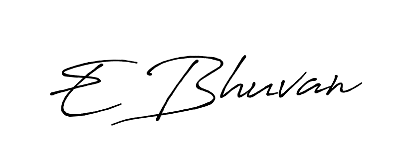 Also we have E Bhuvan name is the best signature style. Create professional handwritten signature collection using Antro_Vectra_Bolder autograph style. E Bhuvan signature style 7 images and pictures png