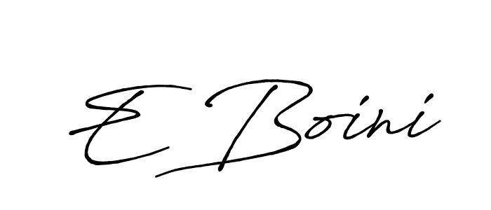 You should practise on your own different ways (Antro_Vectra_Bolder) to write your name (E Boini) in signature. don't let someone else do it for you. E Boini signature style 7 images and pictures png