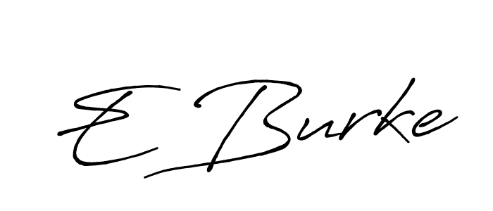 How to make E Burke signature? Antro_Vectra_Bolder is a professional autograph style. Create handwritten signature for E Burke name. E Burke signature style 7 images and pictures png