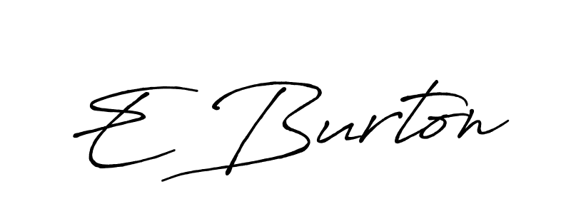 Antro_Vectra_Bolder is a professional signature style that is perfect for those who want to add a touch of class to their signature. It is also a great choice for those who want to make their signature more unique. Get E Burton name to fancy signature for free. E Burton signature style 7 images and pictures png