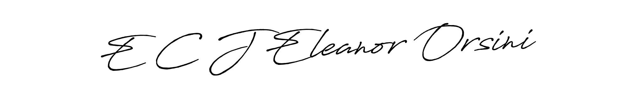 Use a signature maker to create a handwritten signature online. With this signature software, you can design (Antro_Vectra_Bolder) your own signature for name E C J Eleanor Orsini. E C J Eleanor Orsini signature style 7 images and pictures png