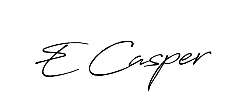 E Casper stylish signature style. Best Handwritten Sign (Antro_Vectra_Bolder) for my name. Handwritten Signature Collection Ideas for my name E Casper. E Casper signature style 7 images and pictures png