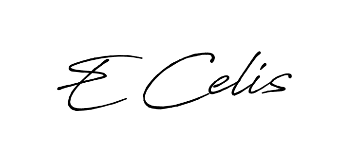 Once you've used our free online signature maker to create your best signature Antro_Vectra_Bolder style, it's time to enjoy all of the benefits that E Celis name signing documents. E Celis signature style 7 images and pictures png